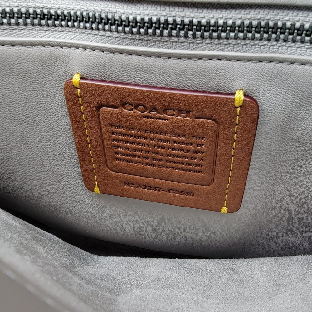 Coach Quilted Pillow Madison Shoulder Bag C8560 Dove Grey - Picture 9 of 9
